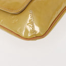 LOUIS VUITTON Monogram Vernis Thompson Street Bag Beige M91301 LV Auth 149383-14