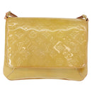 LOUIS VUITTON Monogram Vernis Thompson Street Bag Beige M91301 LV Auth 149383-13