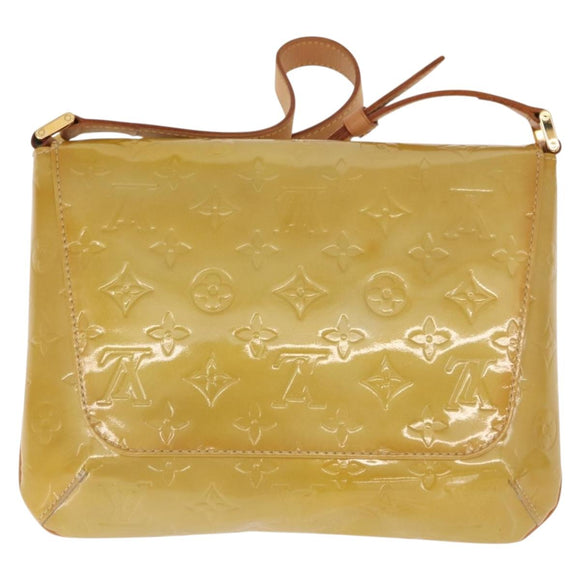 LOUIS VUITTON Monogram Vernis Thompson Street Bag Beige M91301 LV Auth 149383