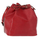 LOUIS VUITTON Epi Petit Noe Shoulder Bag Red M44107 LV Auth 149384-1