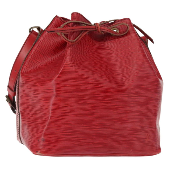 LOUIS VUITTON Epi Petit Noe Shoulder Bag Red M44107 LV Auth 149384