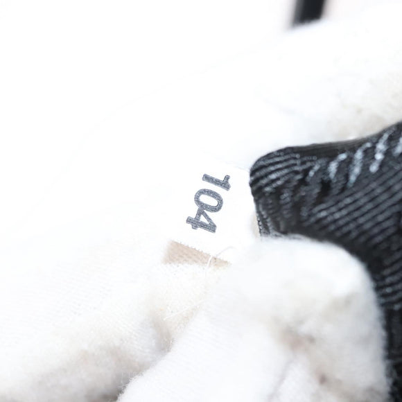 PRADA Shoulder Bag Leather Black Silver Auth 149386