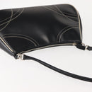 PRADA Shoulder Bag Leather Black Silver Auth 149386-6