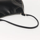 PRADA Shoulder Bag Leather Black Silver Auth 149386-7