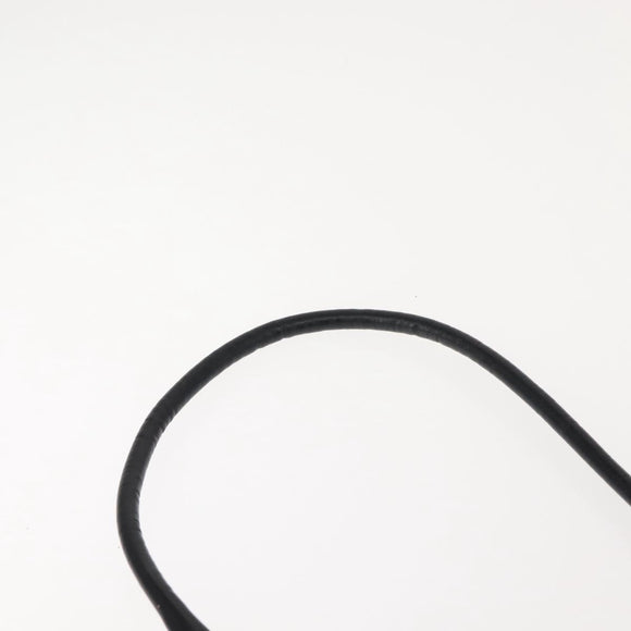 PRADA Shoulder Bag Leather Black Silver Auth 149386