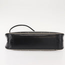 PRADA Shoulder Bag Leather Black Silver Auth 149386-5