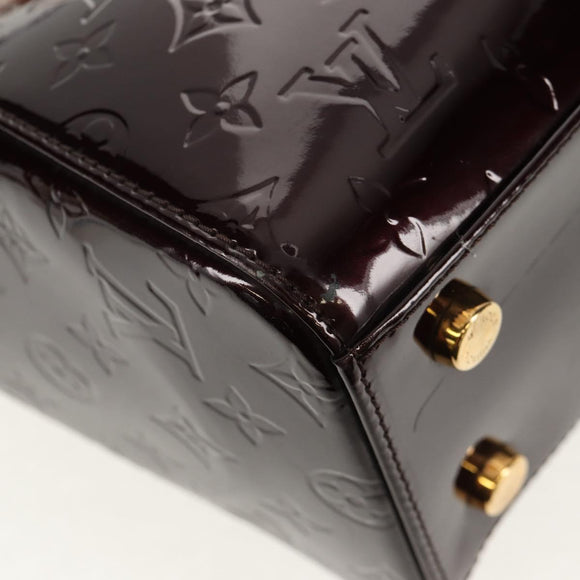 LOUIS VUITTON Vernis Blair MM Hand Bag 2way Amarante M91619 LV Auth 149390A
