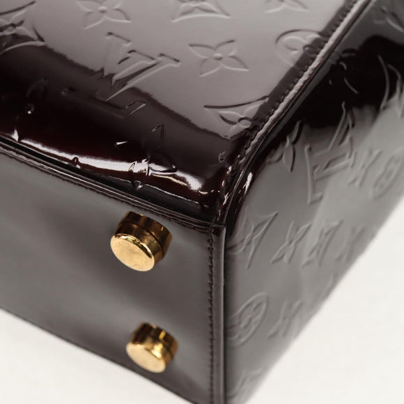 LOUIS VUITTON Vernis Blair MM Hand Bag 2way Amarante M91619 LV Auth 149390A