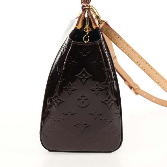 LOUIS VUITTON Vernis Blair MM Hand Bag 2way Amarante M91619 LV Auth 149390A