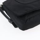 PRADA Shoulder Bag Nylon Black Silver Auth 149391-17
