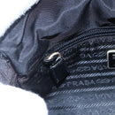 PRADA Shoulder Bag Nylon Black Silver Auth 149391-20
