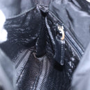 PRADA Shoulder Bag Nylon Black Silver Auth 149391-22