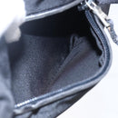 PRADA Shoulder Bag Nylon Black Silver Auth 149391-24