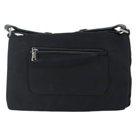 PRADA Shoulder Bag Nylon Black Silver Auth 149391 - 0