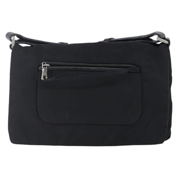 PRADA Shoulder Bag Nylon Black Silver Auth 149391 - 0