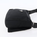 PRADA Shoulder Bag Nylon Black Silver Auth 149391-4