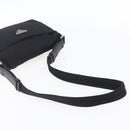 PRADA Shoulder Bag Nylon Black Silver Auth 149391-7
