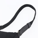 PRADA Shoulder Bag Nylon Black Silver Auth 149391-8