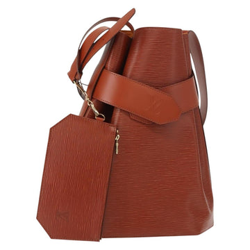 LOUIS VUITTON Epi Sac Depaule GM Shoulder Bag Brown M80193 LV Auth 149397