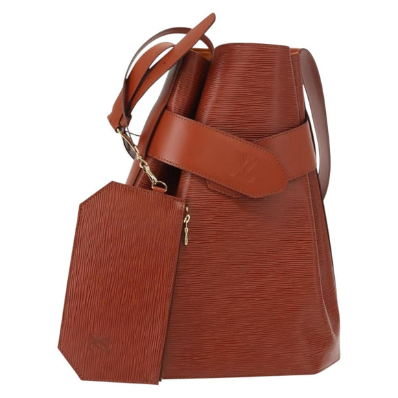 LOUIS VUITTON Epi Sac Depaule GM Shoulder Bag Brown M80193 LV Auth 149397