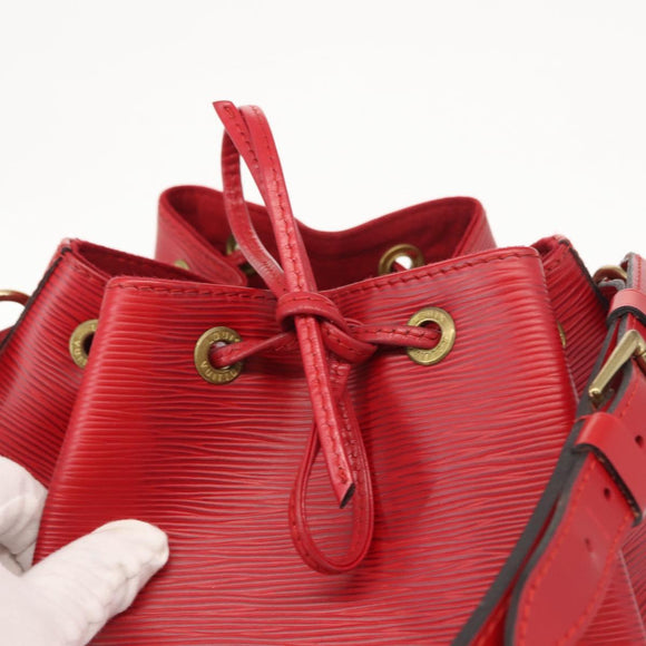 LOUIS VUITTON Epi Noe Shoulder Bag Red M44007 LV Auth 149398