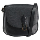 LOUIS VUITTON Epi Saint Cloud GM Shoulder Bag Black Noir M52192 LV Auth 149399-1