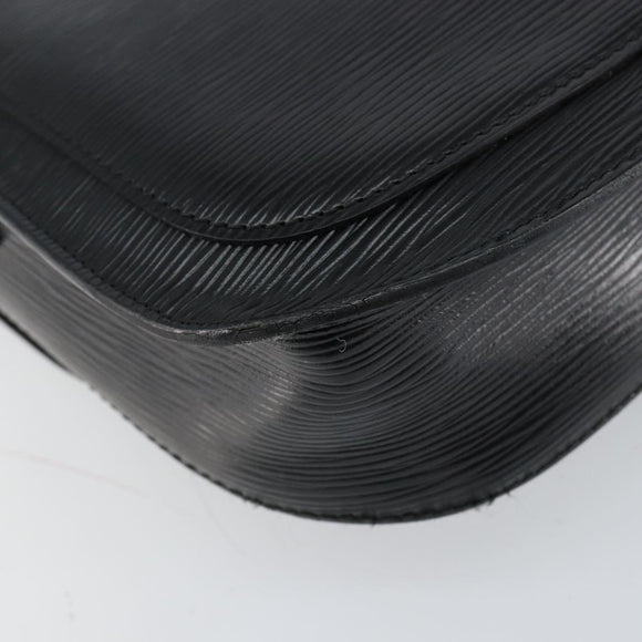 LOUIS VUITTON Epi Saint Cloud GM Shoulder Bag Black Noir M52192 LV Auth 149399