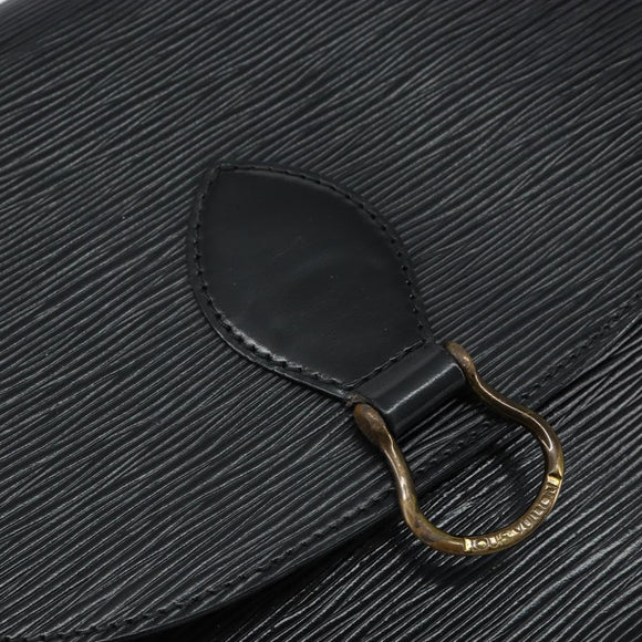 LOUIS VUITTON Epi Saint Cloud GM Shoulder Bag Black Noir M52192 LV Auth 149399