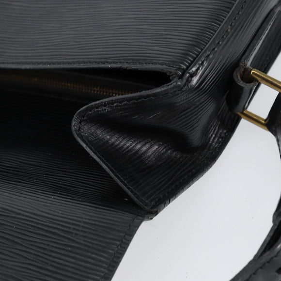 LOUIS VUITTON Epi Saint Cloud GM Shoulder Bag Black Noir M52192 LV Auth 149399
