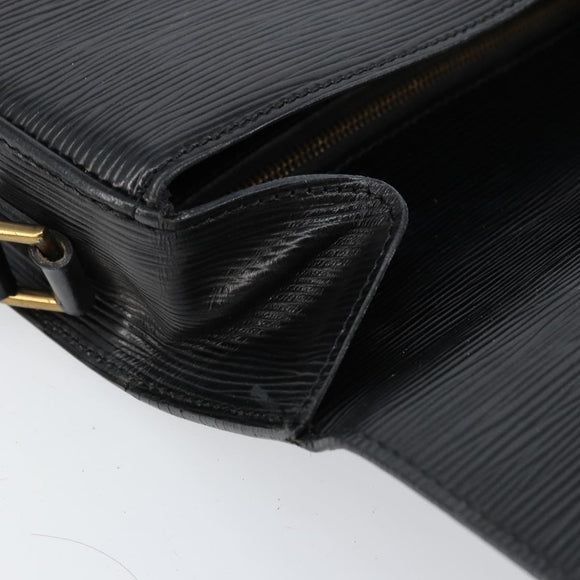 LOUIS VUITTON Epi Saint Cloud GM Shoulder Bag Black Noir M52192 LV Auth 149399