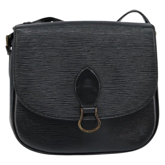 LOUIS VUITTON Epi Saint Cloud GM Shoulder Bag Black Noir M52192 LV Auth 149399