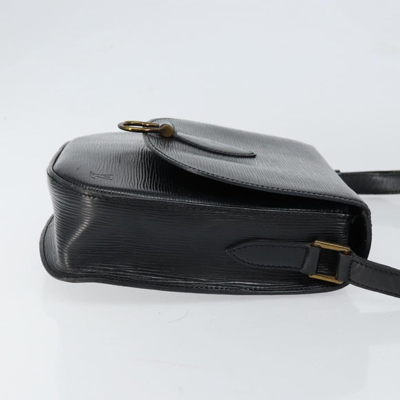 LOUIS VUITTON Epi Saint Cloud GM Shoulder Bag Black Noir M52192 LV Auth 149399