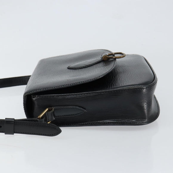 LOUIS VUITTON Epi Saint Cloud GM Shoulder Bag Black Noir M52192 LV Auth 149399