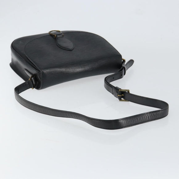 LOUIS VUITTON Epi Saint Cloud GM Shoulder Bag Black Noir M52192 LV Auth 149399