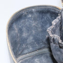 CHANEL Bicolore Vanity Bag Lamb Skin Black Gold CC Auth 149400-23