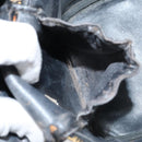 CHANEL Bicolore Vanity Bag Lamb Skin Black Gold CC Auth 149400-24