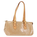 LOUIS VUITTON Monogram Vernis Rosewood Avenue Hand Bag Beige M93509 Auth 149405-1