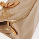 LOUIS VUITTON Monogram Vernis Rosewood Avenue Hand Bag Beige M93509 Auth 149405-8