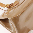 LOUIS VUITTON Monogram Vernis Rosewood Avenue Hand Bag Beige M93509 Auth 149405-16