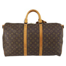 LOUIS VUITTON Monogram Keepall Bandouliere 50 Boston Bag M41416 LV Auth 149406-2