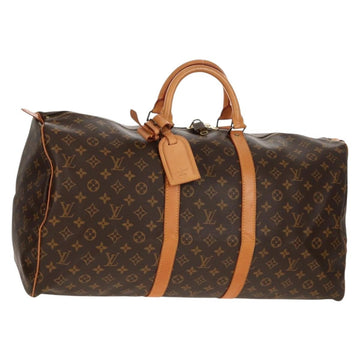 LOUIS VUITTON Monogram Keepall 55 Boston Bag M41424 LV Auth 149408AV