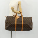 LOUIS VUITTON Monogram Keepall 55 Boston Bag M41424 LV Auth 149408AV-23