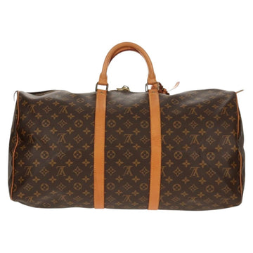 LOUIS VUITTON Monogram Keepall 55 Boston Bag M41424 LV Auth 149408AV - 0