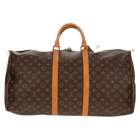 LOUIS VUITTON Monogram Keepall 55 Boston Bag M41424 LV Auth 149408AV