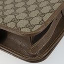 GUCCI GG Supreme Shoulder Bag PVC Beige Gold 93 02 023 Auth 149411-16