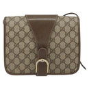 GUCCI GG Supreme Shoulder Bag PVC Beige Gold 93 02 023 Auth 149411-13