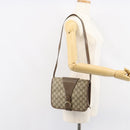 GUCCI GG Supreme Shoulder Bag PVC Beige Gold 93 02 023 Auth 149411-25