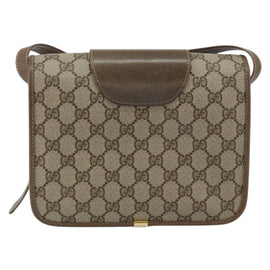GUCCI GG Supreme Shoulder Bag PVC Beige Gold 93 02 023 Auth 149411 - 0
