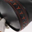 SAINT LAURENT Y Motif Shoulder Bag Leather Black Gold Auth 149413-16