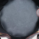 SAINT LAURENT Y Motif Shoulder Bag Leather Black Gold Auth 149413-11